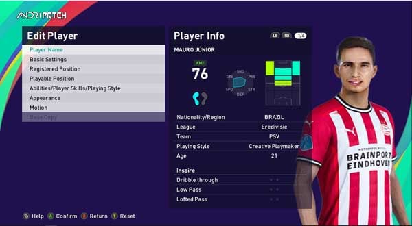 PES 2021 Mauro Junior Face by... - Pes-files.ru Patch & Mod | Facebook