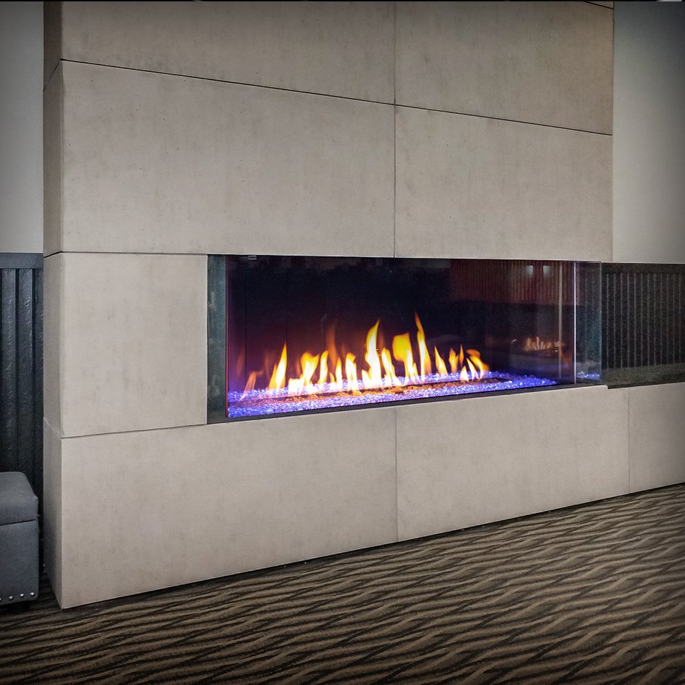 This corner installation of this U70... - Urbana Fireplaces | Facebook