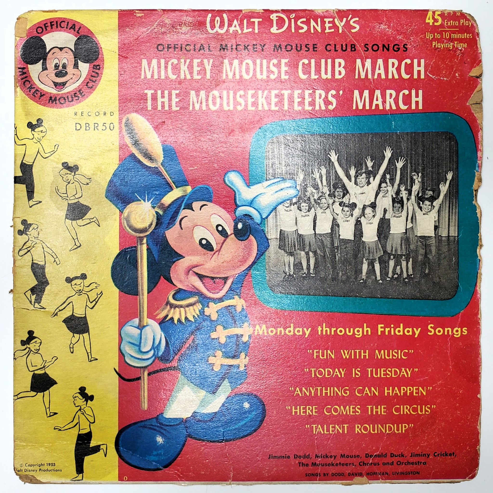 Original 1955 Mickey Mouse Club record found