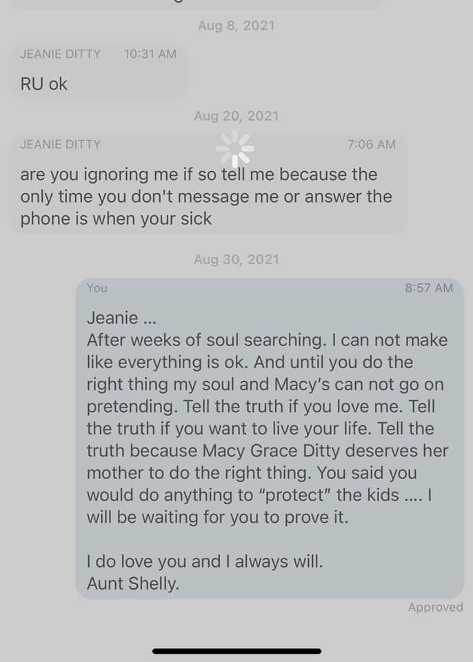 Justiceformacy - My daughter reached out to let Ms Ditty...