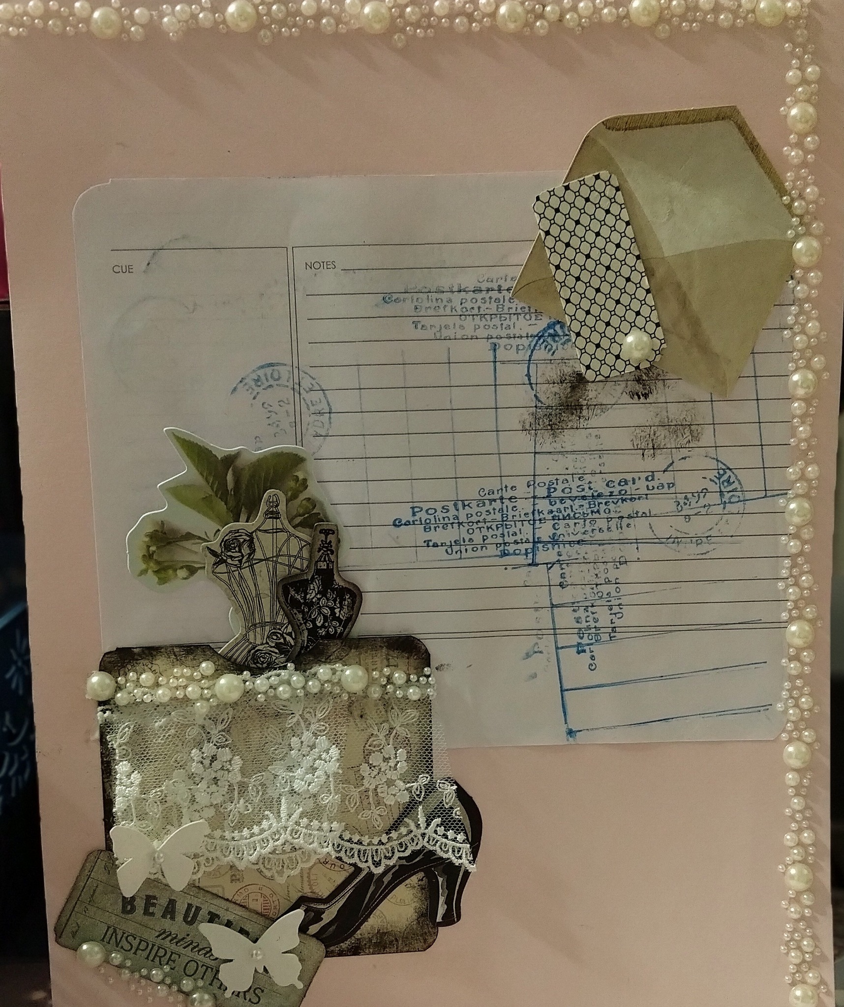 Creating wedding journal pages for art journaling book