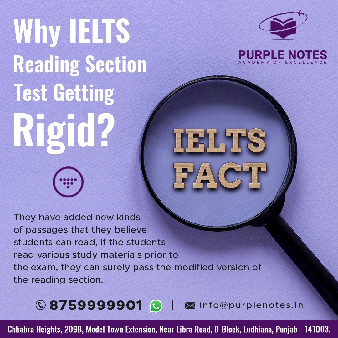 Purple Notes - Why Is the IELTS Reading Section Test... | Facebook