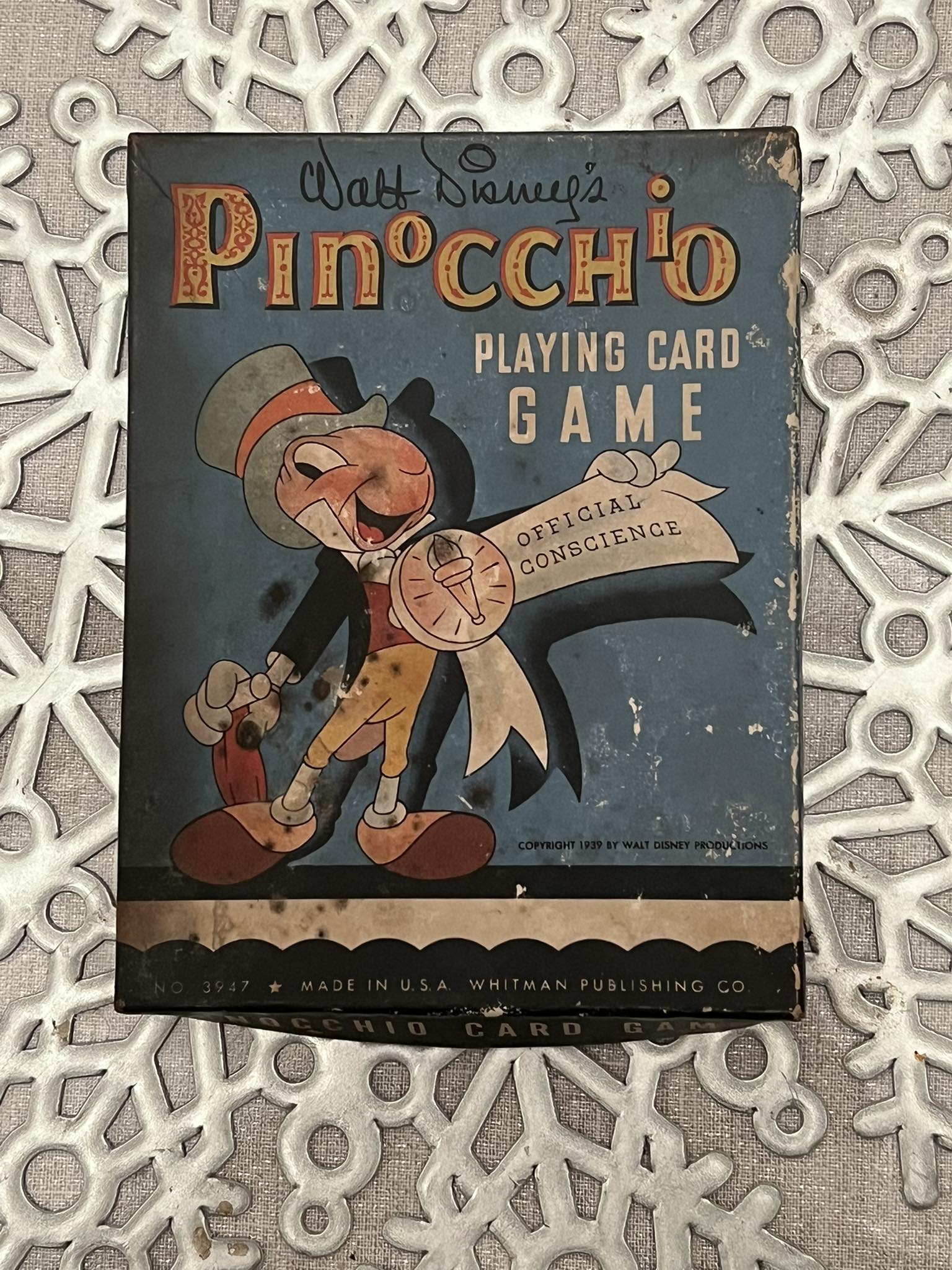 Vintage Disney card games from 1946