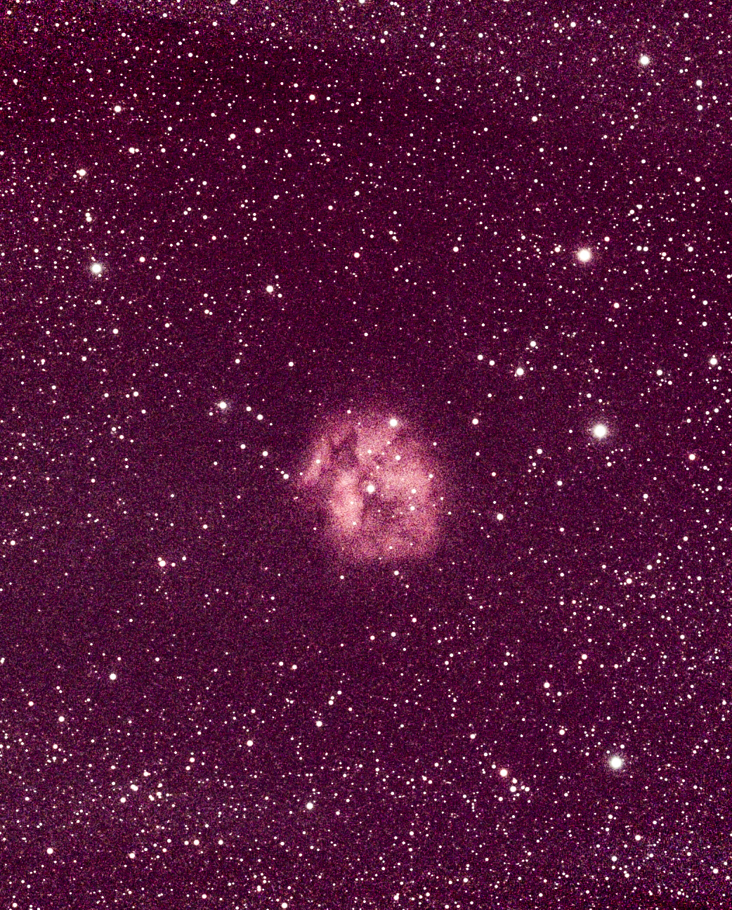 Emission nebula in sagittarius constellation