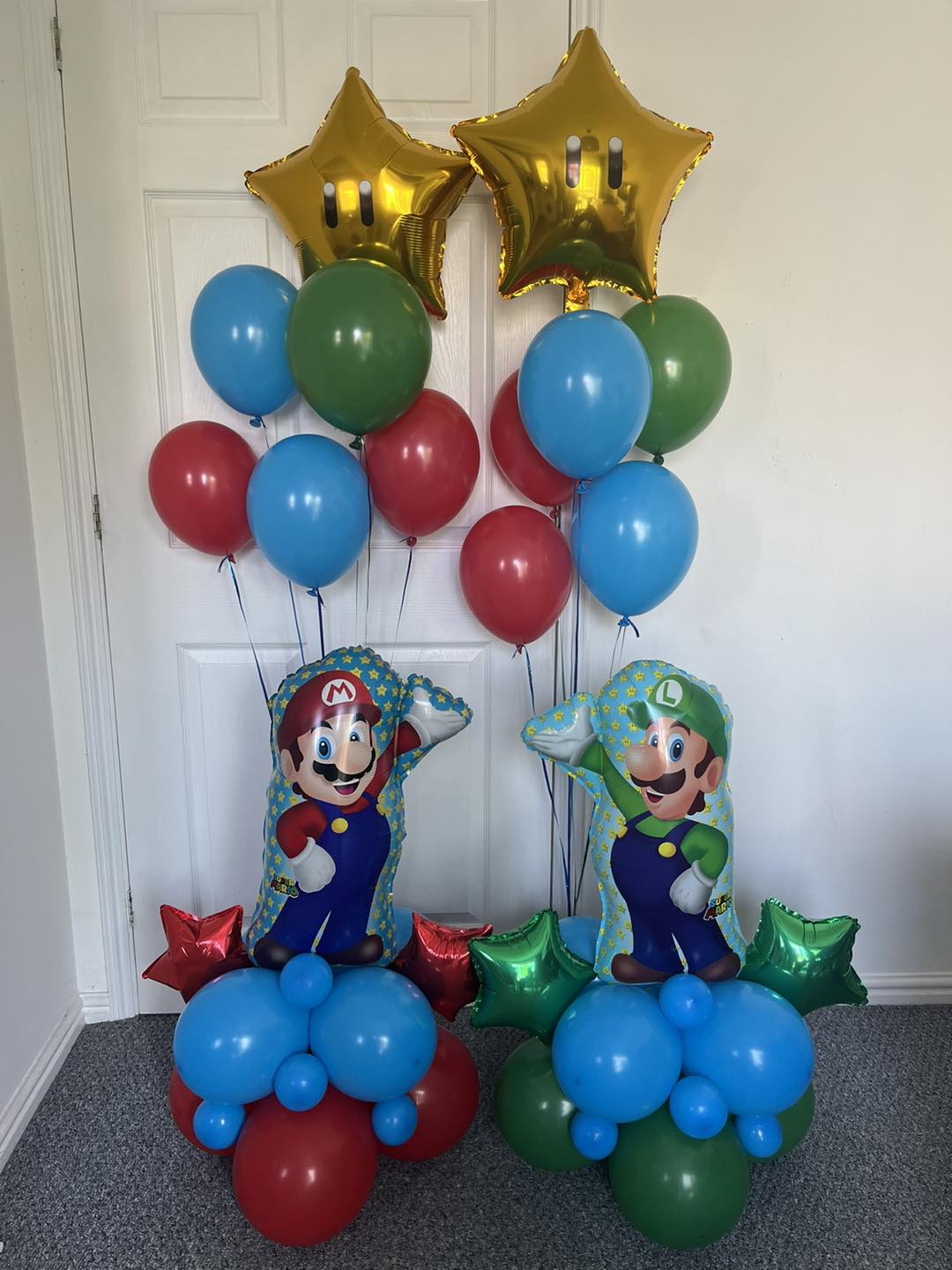 Balloons - 🍄⭐️Super Mario party balloons. Two super star helium balloon ...