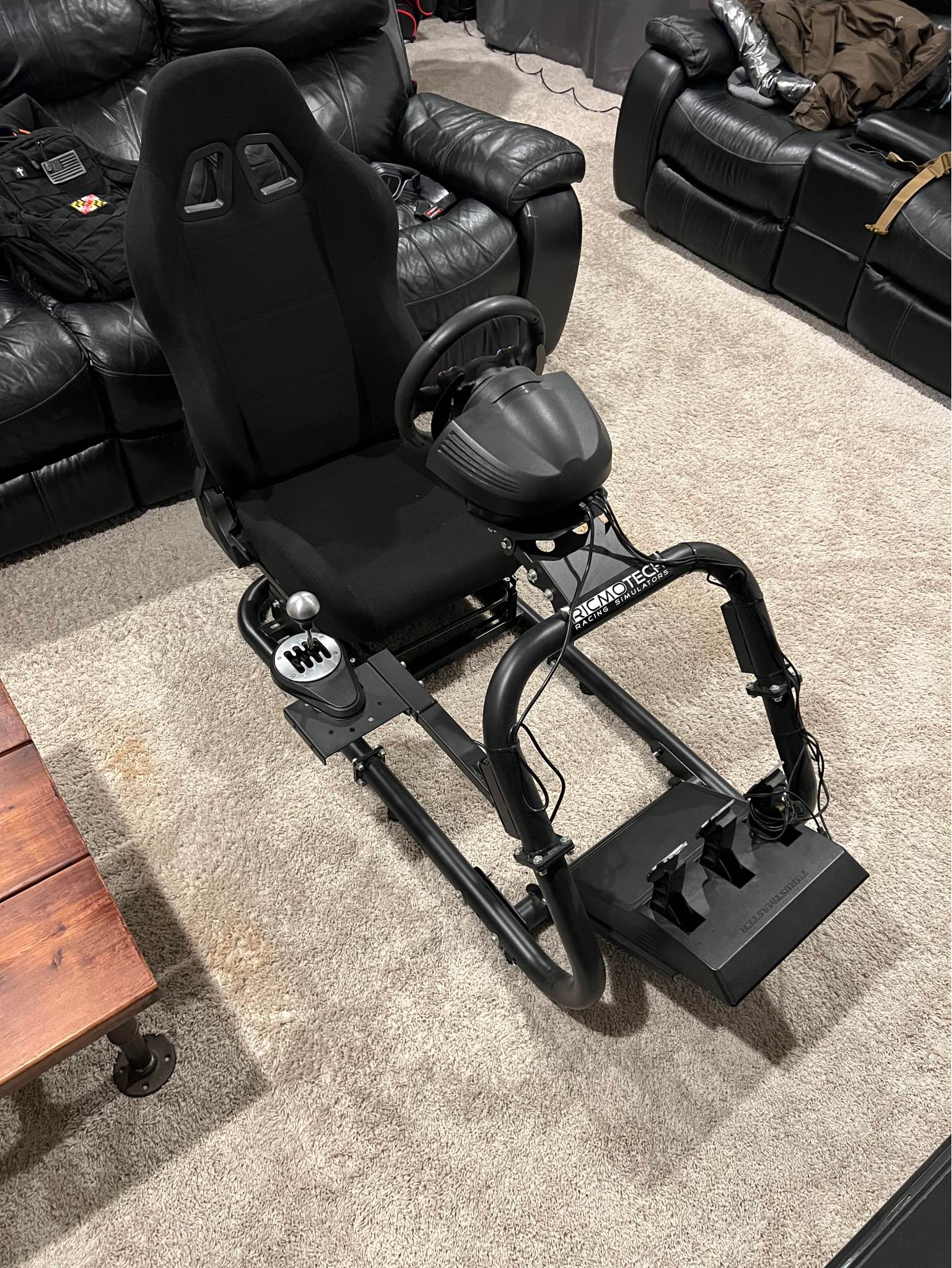 Dardoo Racing Simulator Cockpit with Full Thrustmaster TMX Pro setup ...