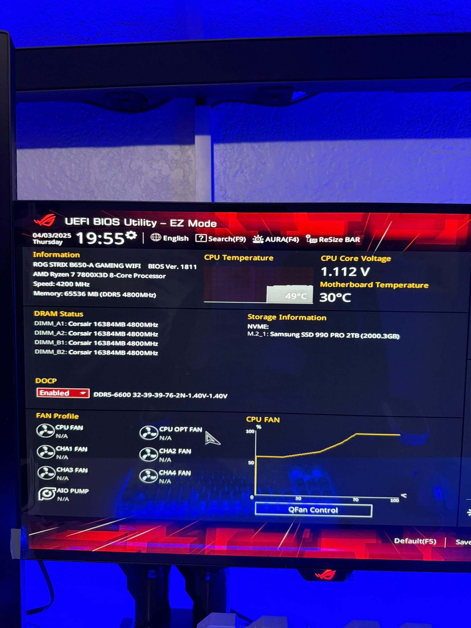 マム確認ページ How to enable DOCP for 64G DDR5 RAM