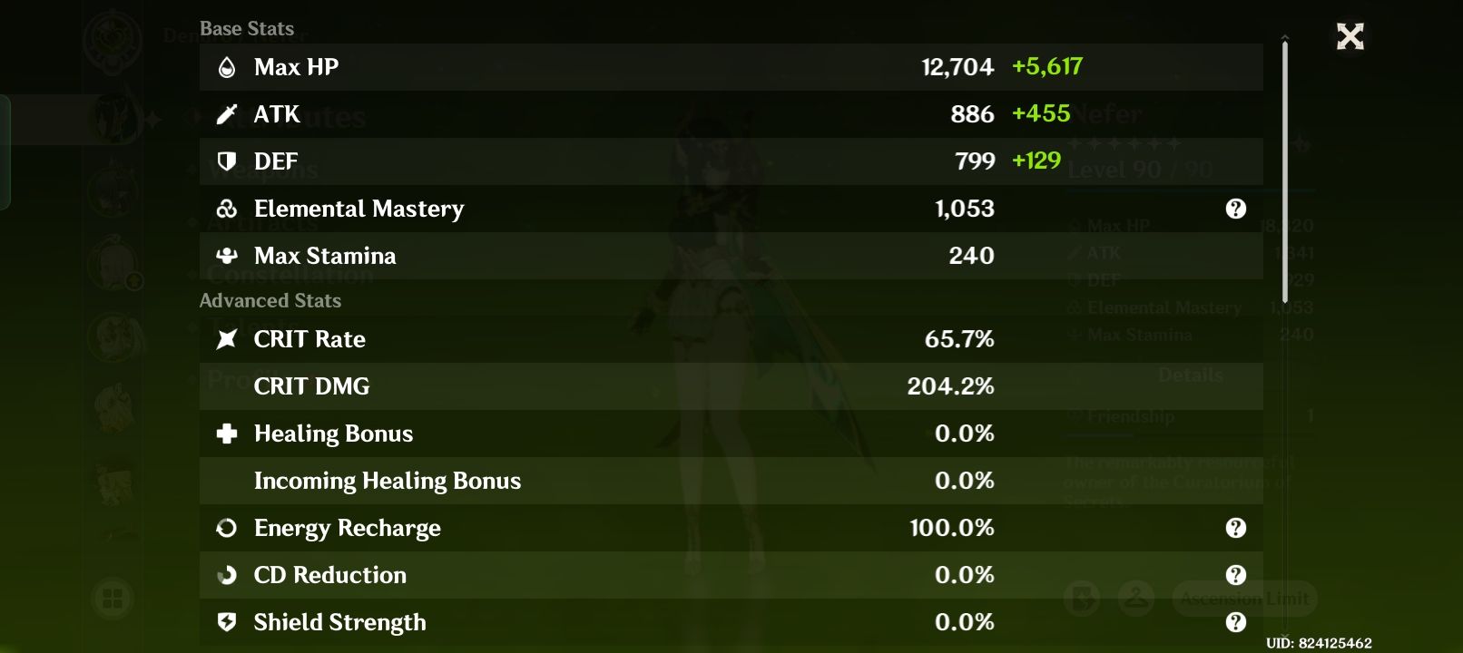 Is my Nefer Stats good? I'm using Nahida's Signature. | Facebook