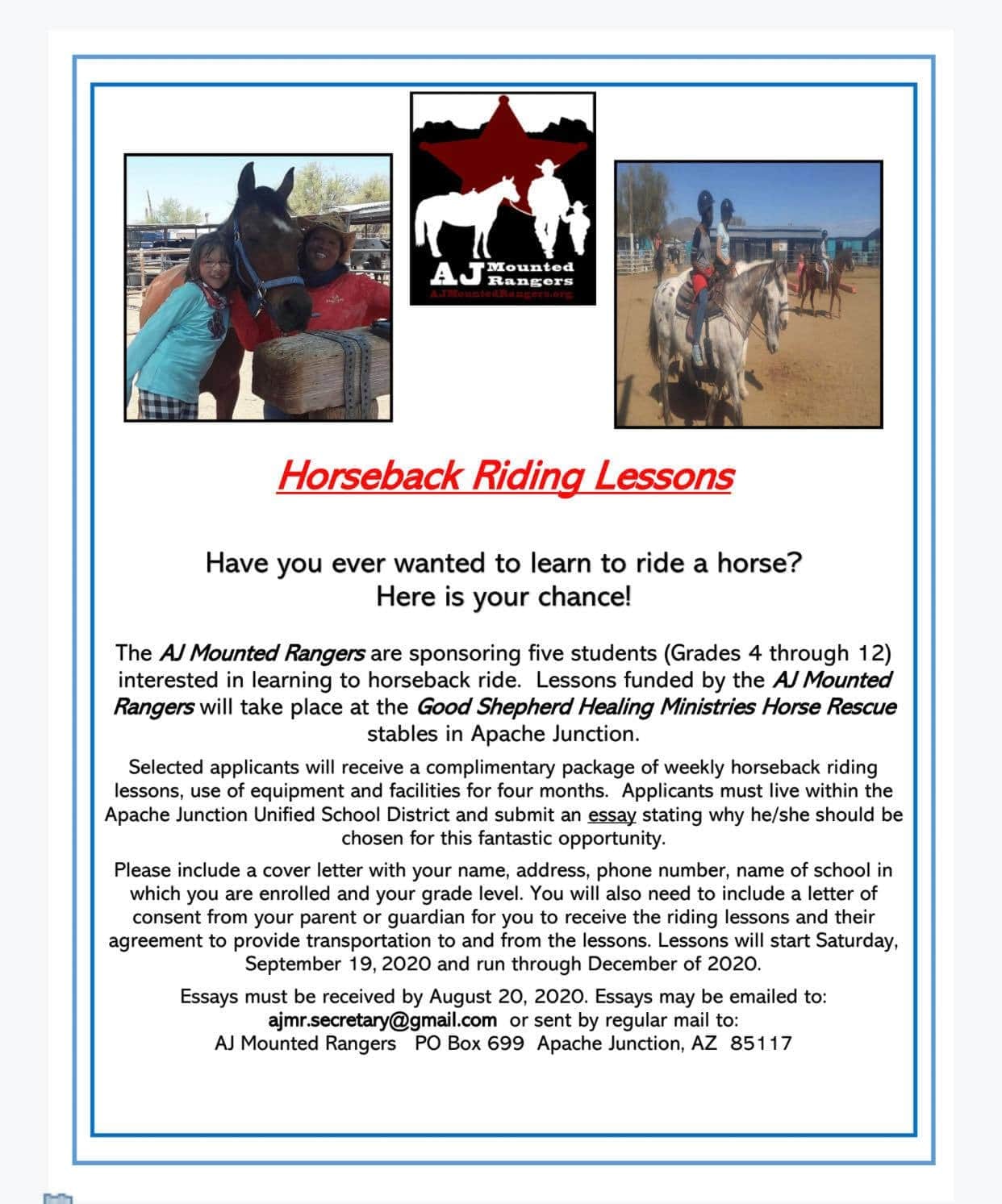 AJ Mounted Rangers | Apache Junction AZ