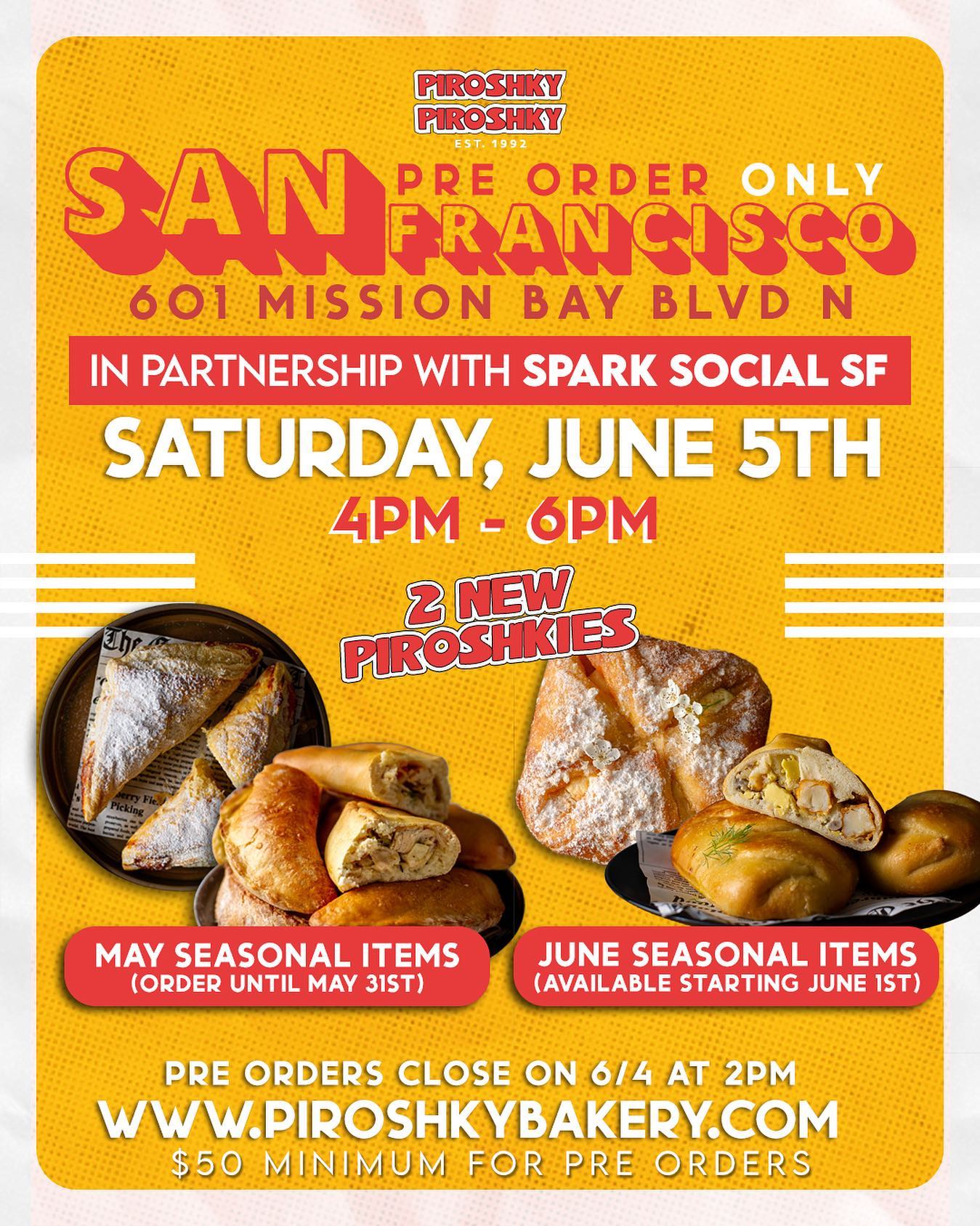 ONE DAY LEFT TO ORDER FOR SAN... - Piroshky Piroshky Bakery | Facebook