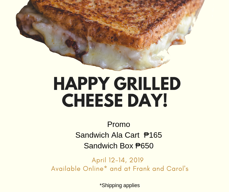 Frank Carol S Happy Grilled Cheese Sandwich Day Facebook