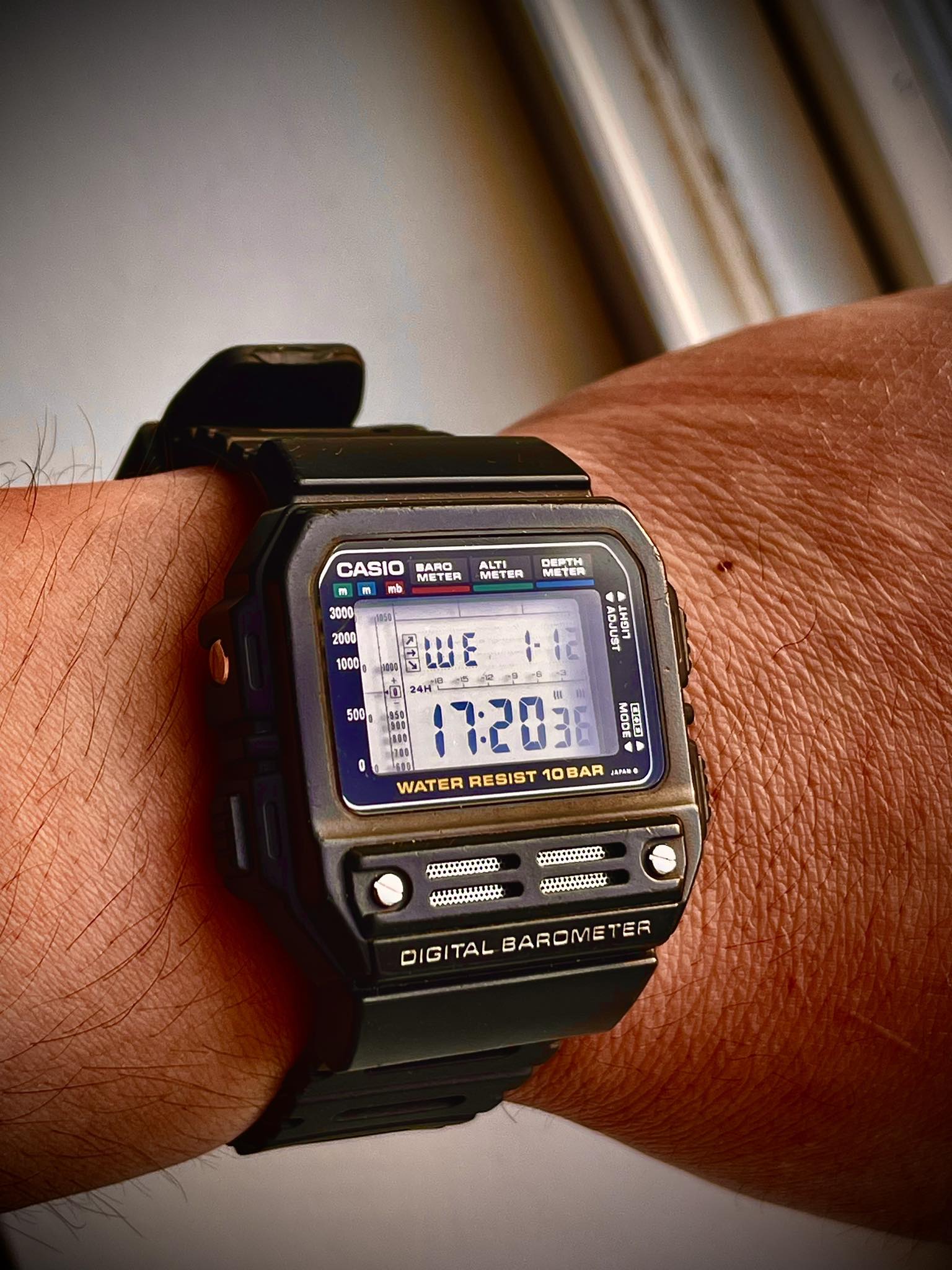 ジャンク】CASIO BM-100WJ デジタルバロメーター Casio vintage lcd BM 