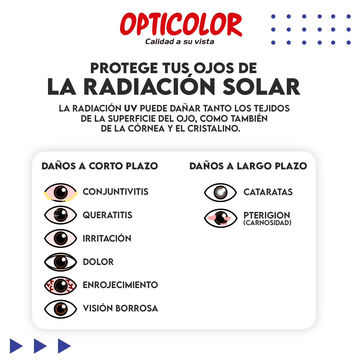 OPTICOLOR - Los rayos UVB (de longitud de onda media) y... | Facebook