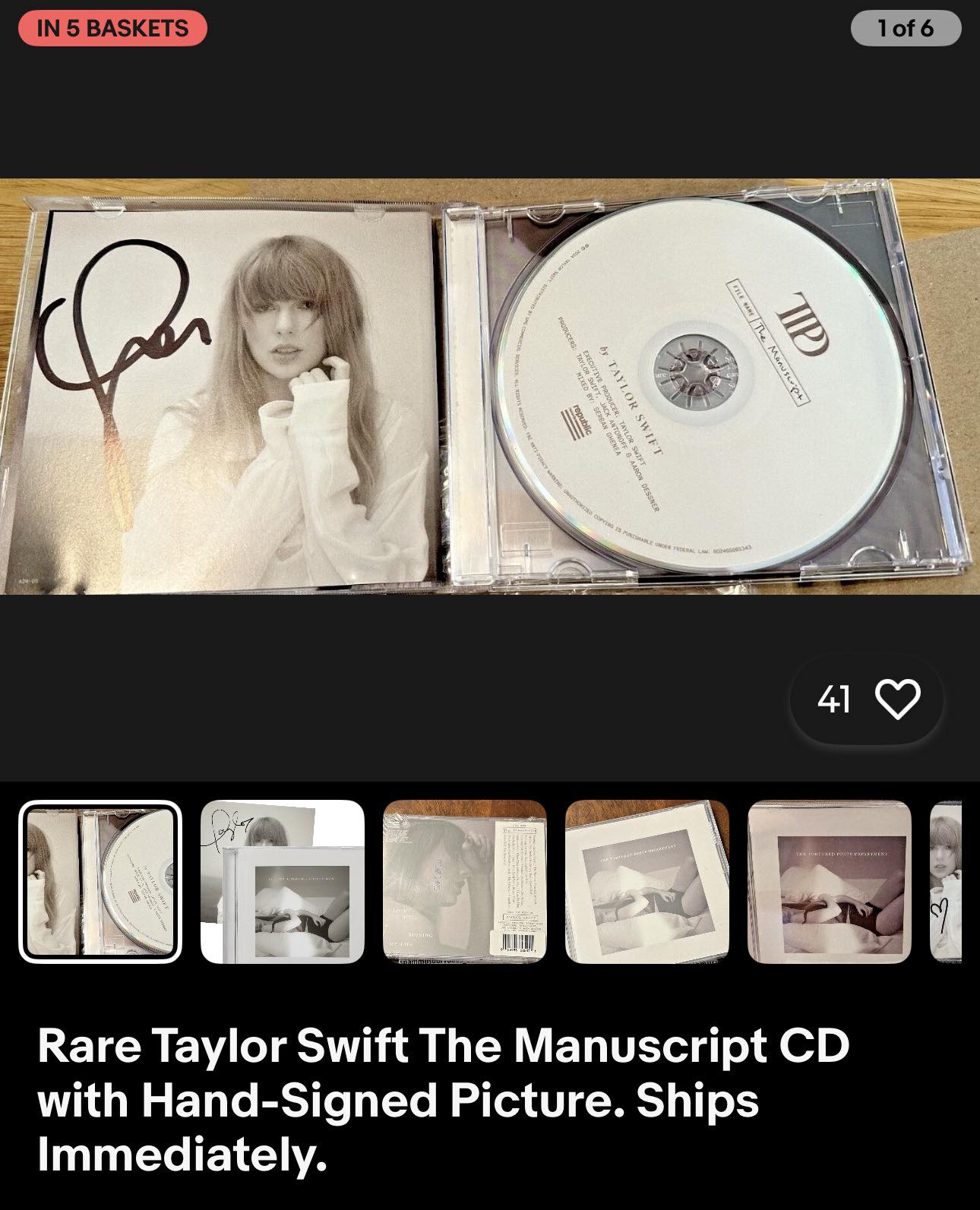 Hey UK Swifties, has anyone gotten the signed TTPD CD? I really 
