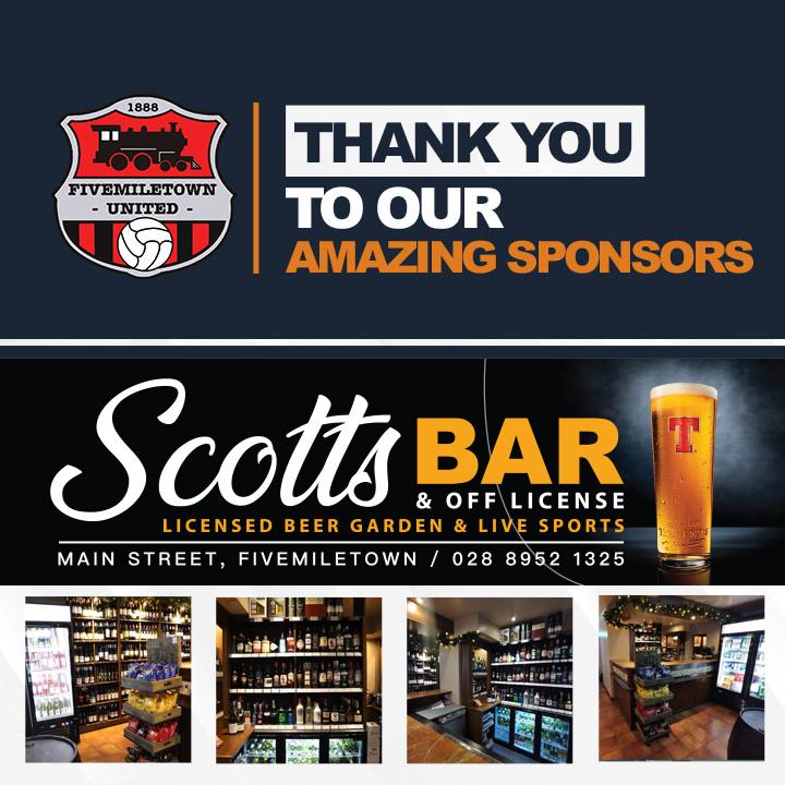 Derek Scott Scotts Bar Scotts Bar... - Fivemiletown United FC | Facebook