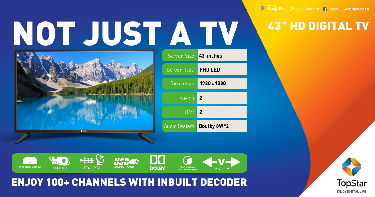 TopStar - Get yourself a Startimes HD Digital TV today with an inbuilt ...