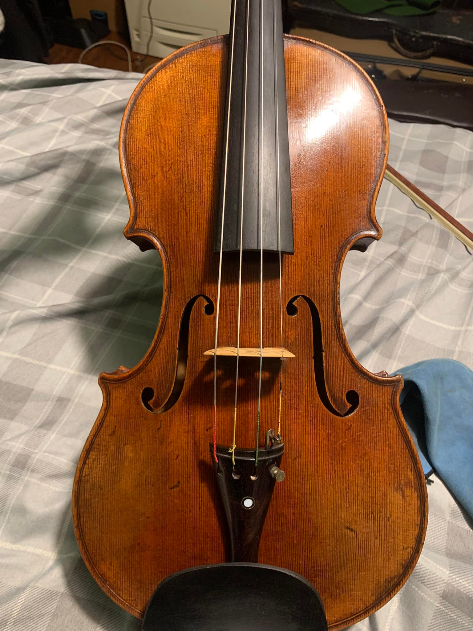 What is the value of a Joseph Rocca labeled full-sized violin?