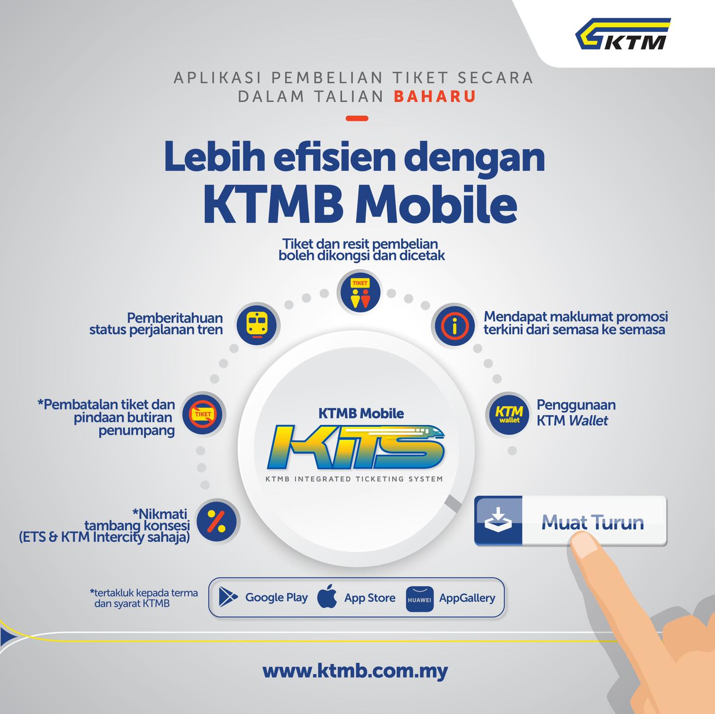 KTM Berhad - 𝐏𝐞𝐦𝐛𝐞𝐥𝐢𝐚𝐧 𝐭𝐢𝐤𝐞𝐭 𝐥𝐞𝐛𝐢𝐡 𝐦𝐮𝐝𝐚𝐡 𝐝𝐞𝐧𝐠𝐚𝐧 𝐊𝐓𝐌𝐁...