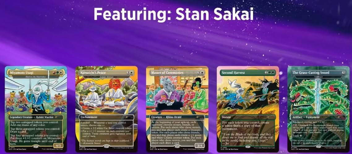 Usagi alternative art in Magic: The Gathering secret lair drop