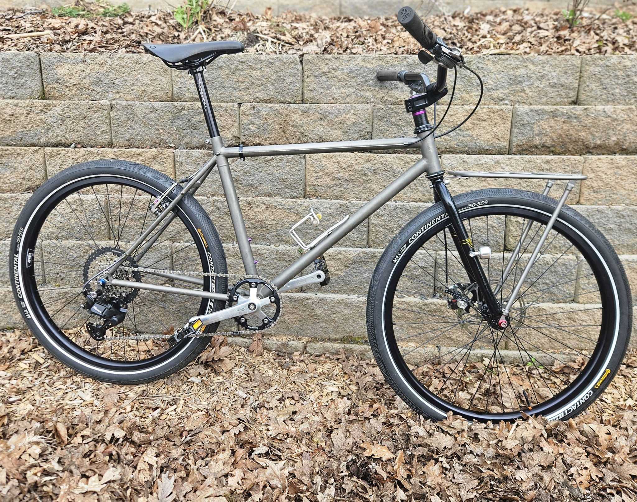 Restored 90s KGB Cycles MIG 3.3 titanium bike
