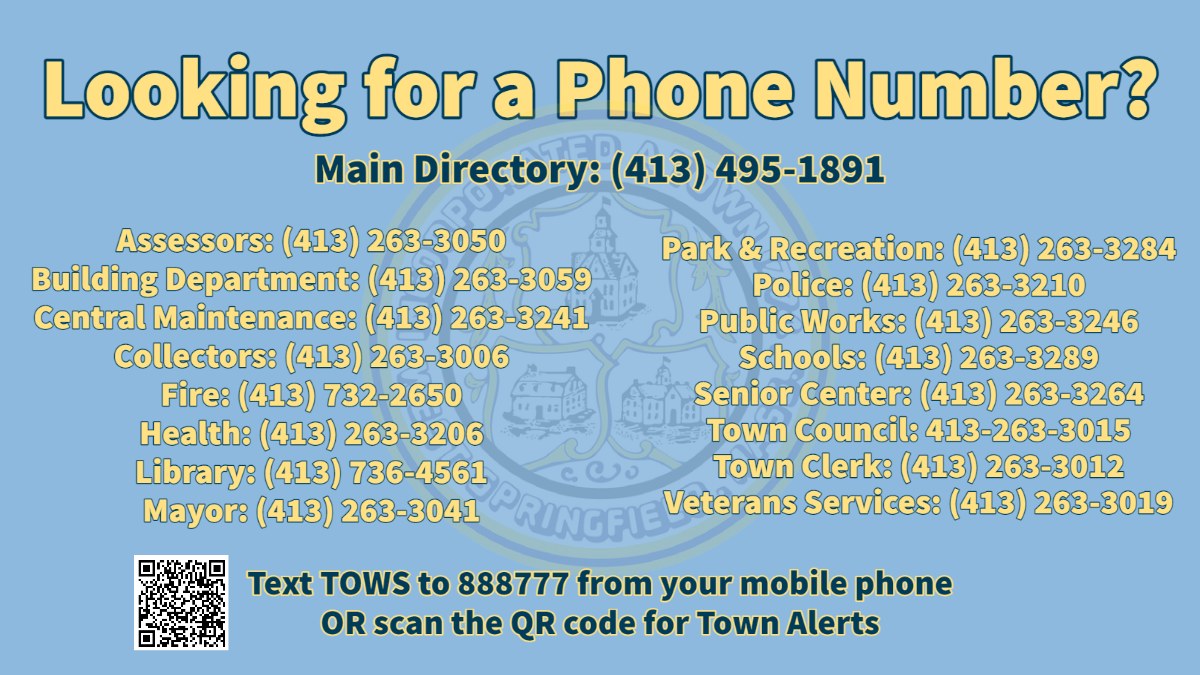 Town - Need to call a specific department? Here are the direct lines to ...