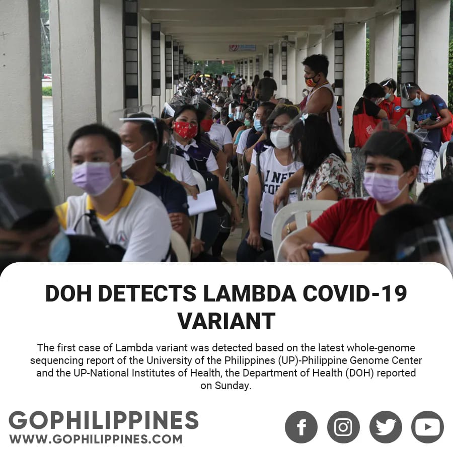 GO Philippines - The first case of Lambda variant was...