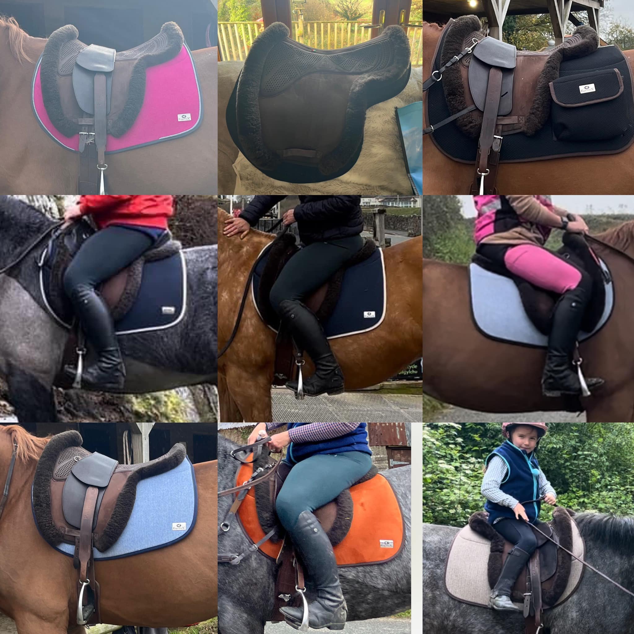 Tapis De Selle Premier Equine Close Contact Tech Grip Pro - Carré Noir, Anti-Dérapant Et Confortable Pour Le Dressage