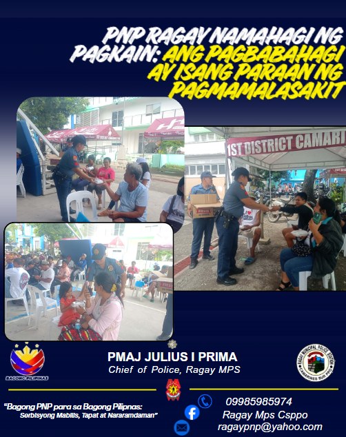 Ragay - PNP RAGAY NAMAHAGI NG PAGKAIN: ANG PAGBABAHAGI AY ISANG PARAAN ...