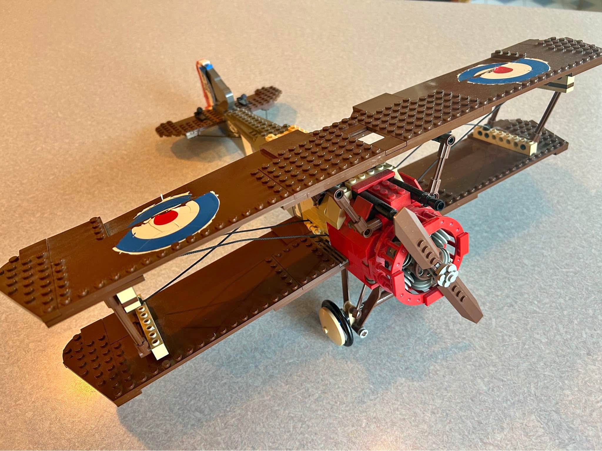 Vintage 2001 LEGO - Sculptures - Sopwith Camel Biplane-3451 - Building ...