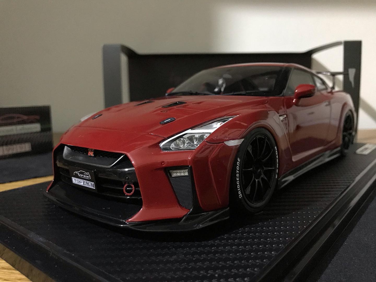 Ignition model 1/18 TOP SECRET NISSAN GT-R (R35) Red from my