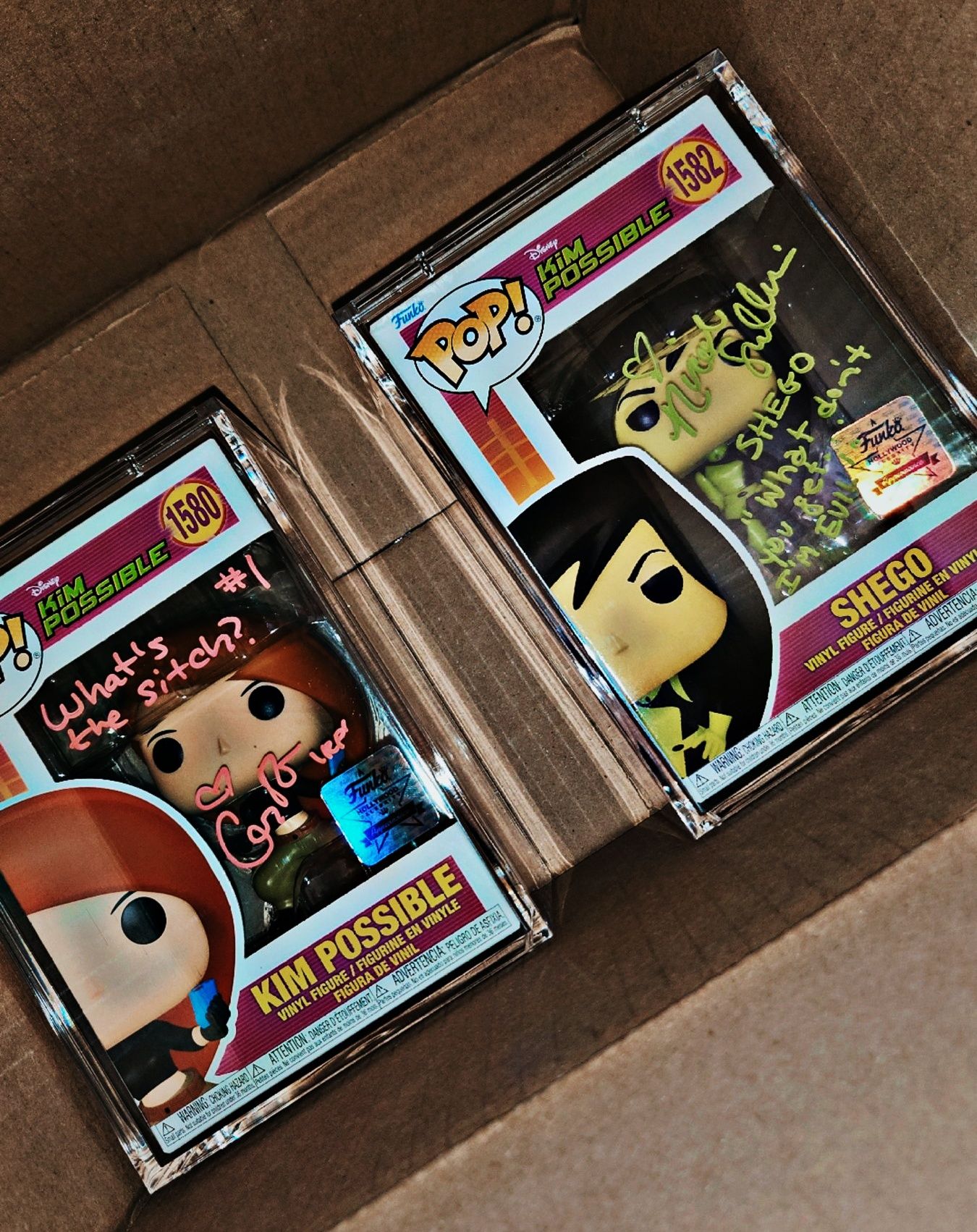 Christy Carlson Romano and Nicole Sullivan signed Kim Possible 