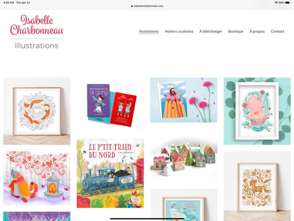 🥳🤩 Mon nouveau site... - Isabelle Charbonneau illustrations | Facebook