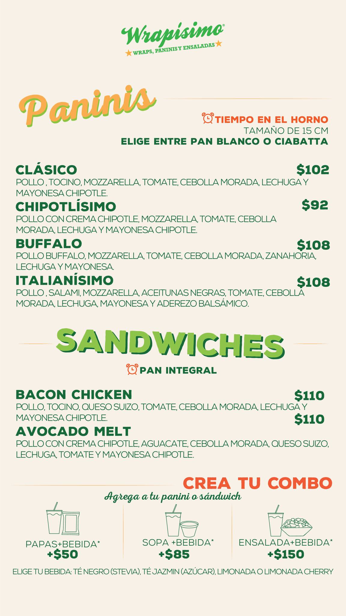 Wrapísimo - Conoce nuestro menú con deliciosas opciones...