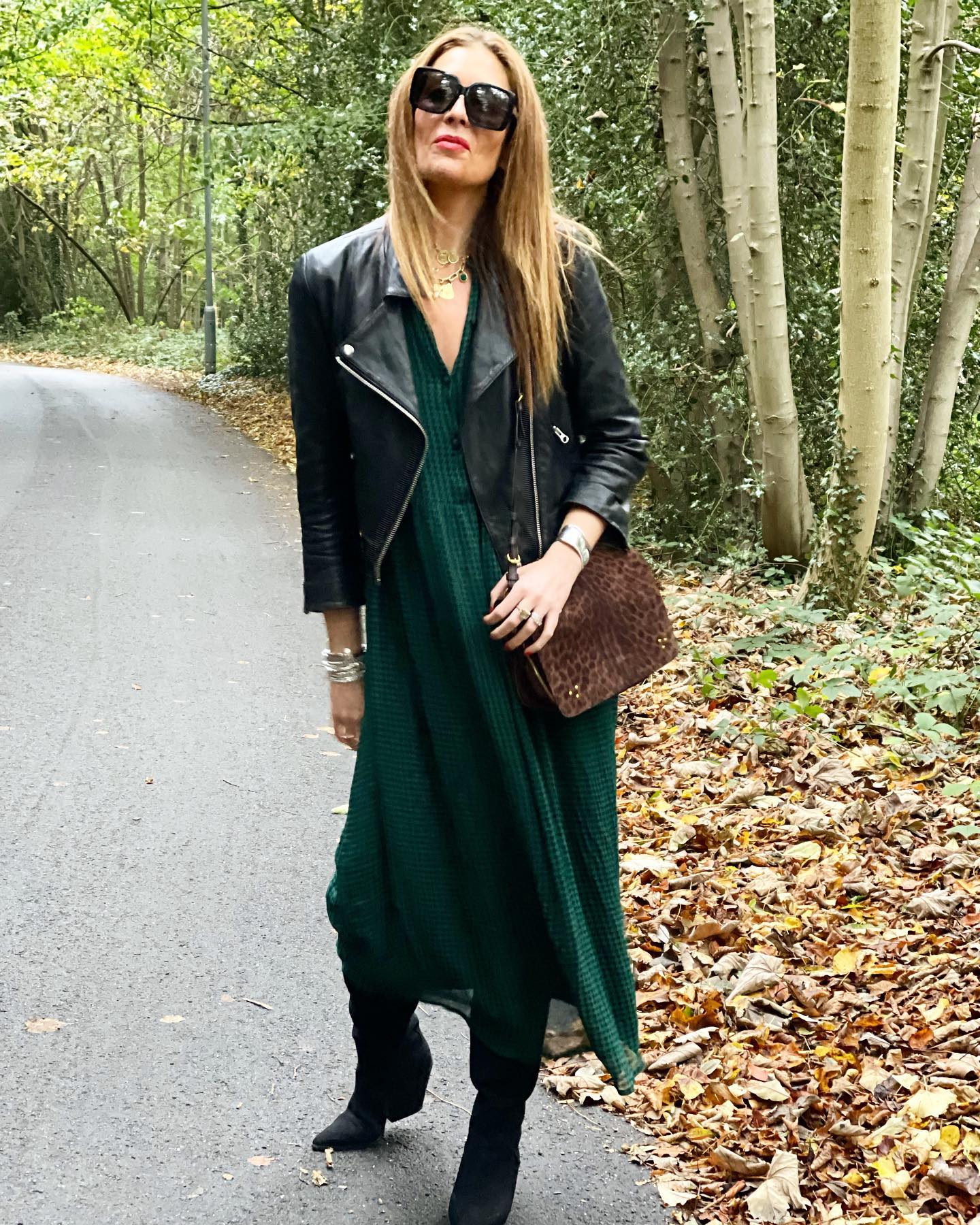 Dresses that stand the rest of time. Ditto leather jackets. Things that just get better the longer you keep them. Just change up the footwear to breathe new life into old favourites