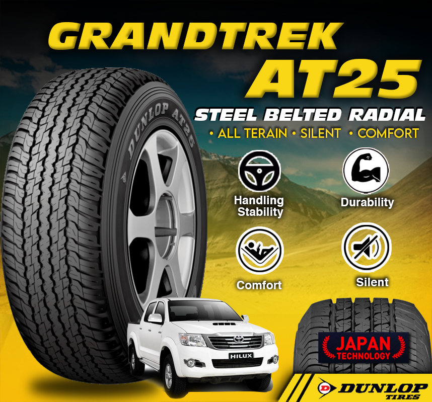 Dunlop Grandtrek AT25 265/65 R17 & 265/60 R18 Original Equipment 