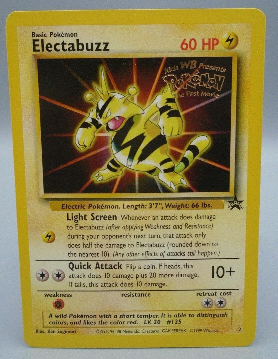 pokémon the first movie promo card list Pokemon Set of 4 Electabuzz, Dragonite, Pik Toys Commemorate your favorite tabletop game with this 1999 Pokemon The Movie Black Star Promo #3 CGC Authenticated 9 Card All 4 Pokémon The First