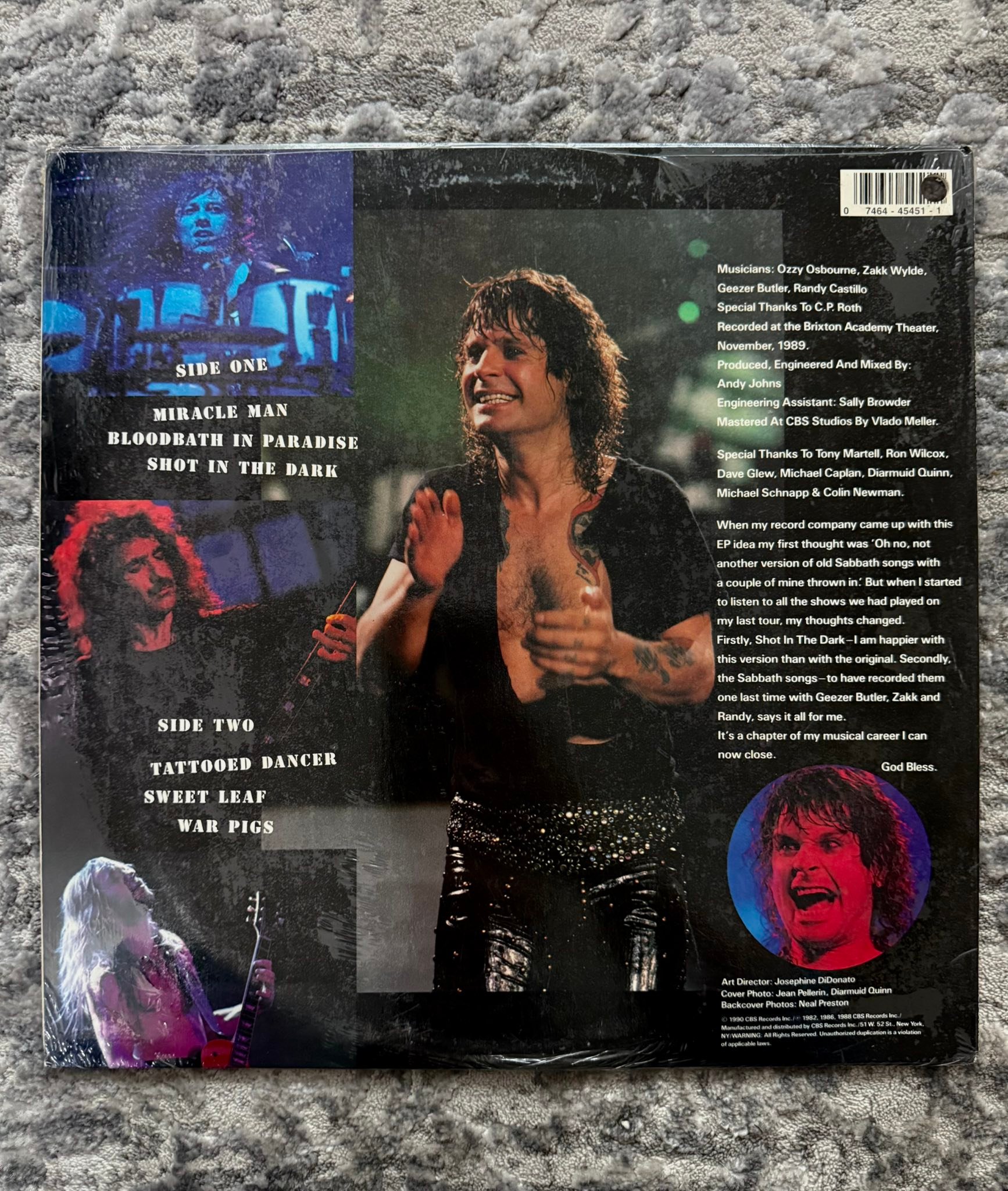 Should I open a sealed 1990 Ozzy album?