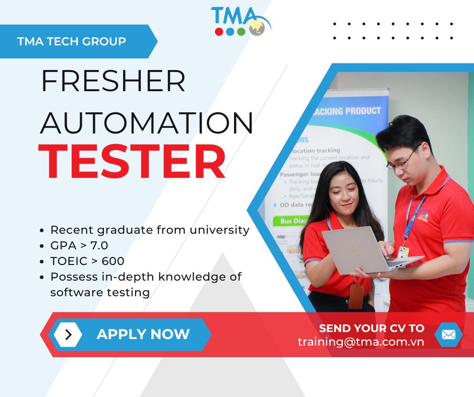 Tuyển Dụng IT Intern - Fresher | 📢📢TMA Tech Group tuyển dụng vị trí ...