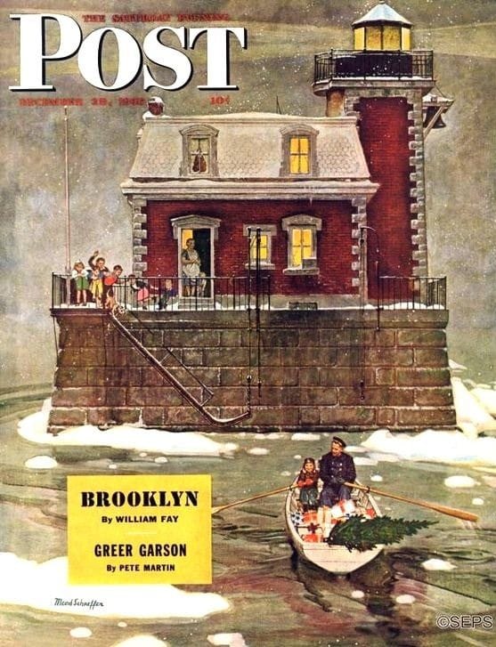 The cover of The Saturday Evening Post January 7, 1928 🩵❄️ The