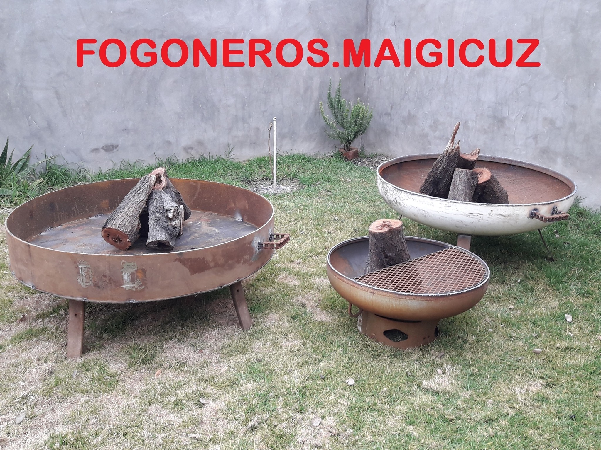Fogoneros.Maigicuz - Fogonero o Brasero Modelo 80 Plano + 4 Patas + 2 ...