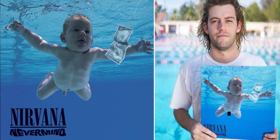 Entre Parentesis Noticias Bebe Desnudo De La Portada De Nevermind Demanda A Nirvana Por Pornografiainfantil Spencer Elden Quien Aparecio Desnudo Cuando Era Bebe En La Portada Del Album De 1991 De