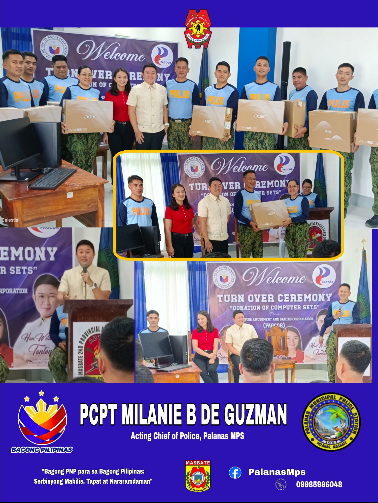 Palanas Mps - A turn-over ceremony of computer sets was... | Facebook