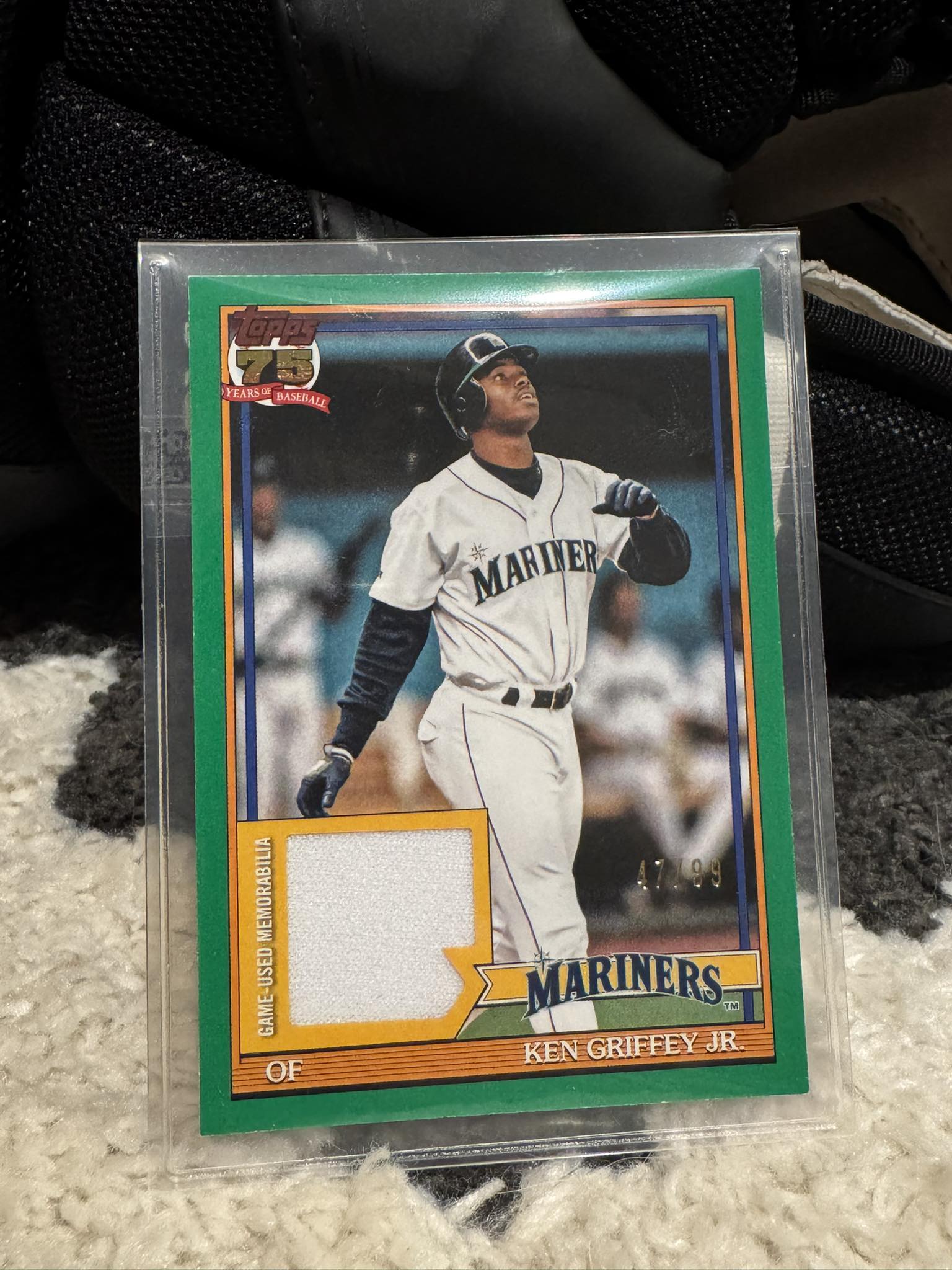 Pulled Ken Griffey Jr autograph from 2025 Topps Series 2