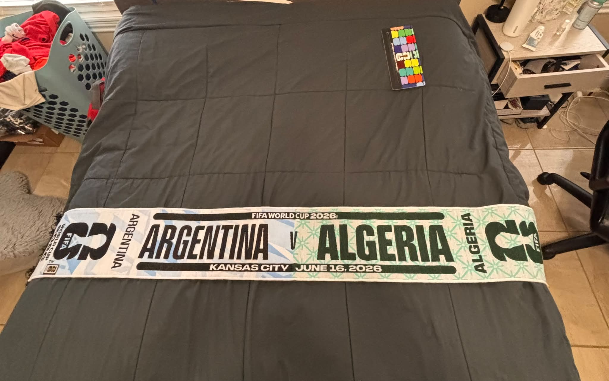 Algeria vs Austria scarf trade for Argentina vs Algeria scarf