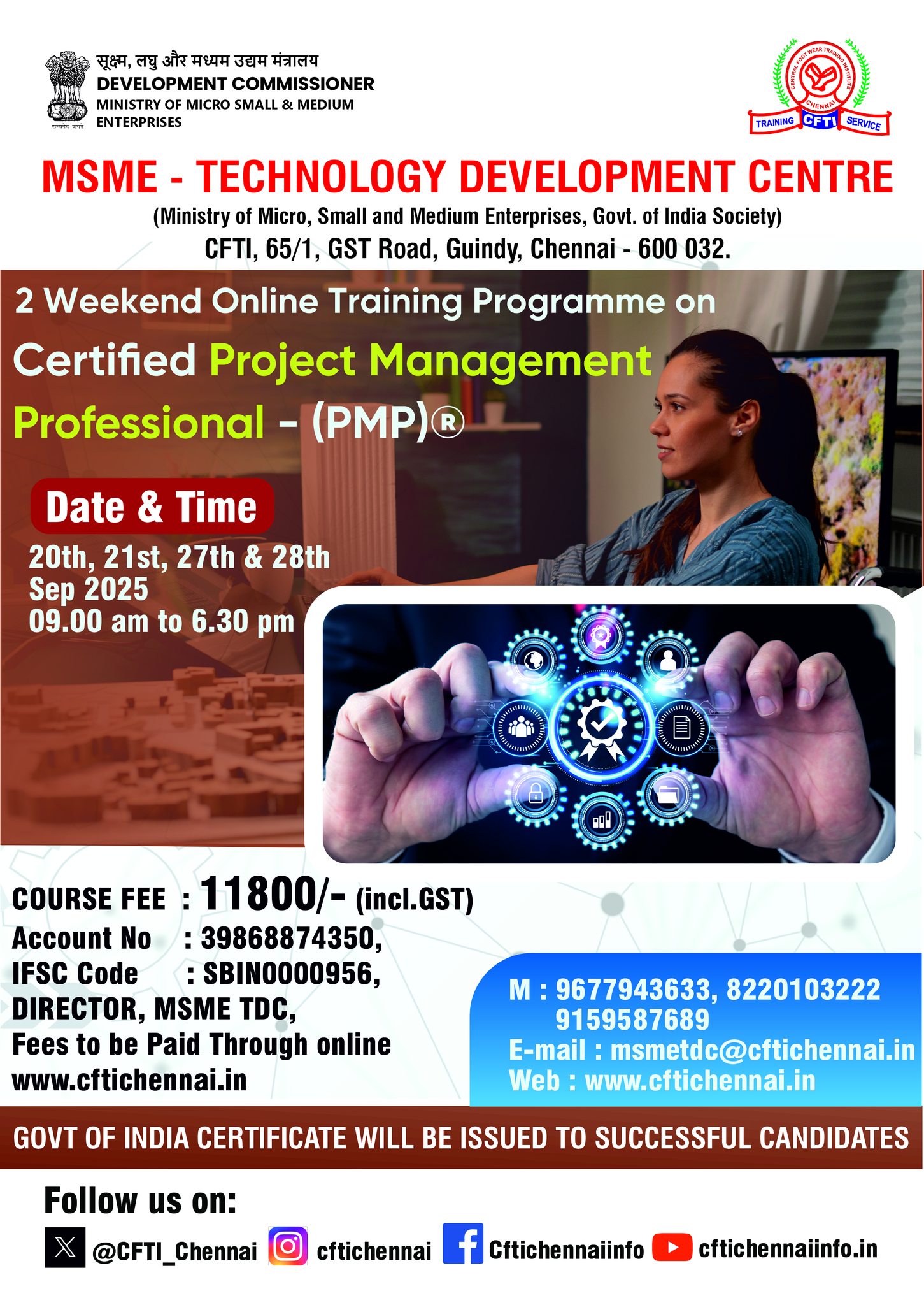 Cfti - 🚀 Boost Your Career with PMP® Certification! 🚀 CFTI-Chennai is ...