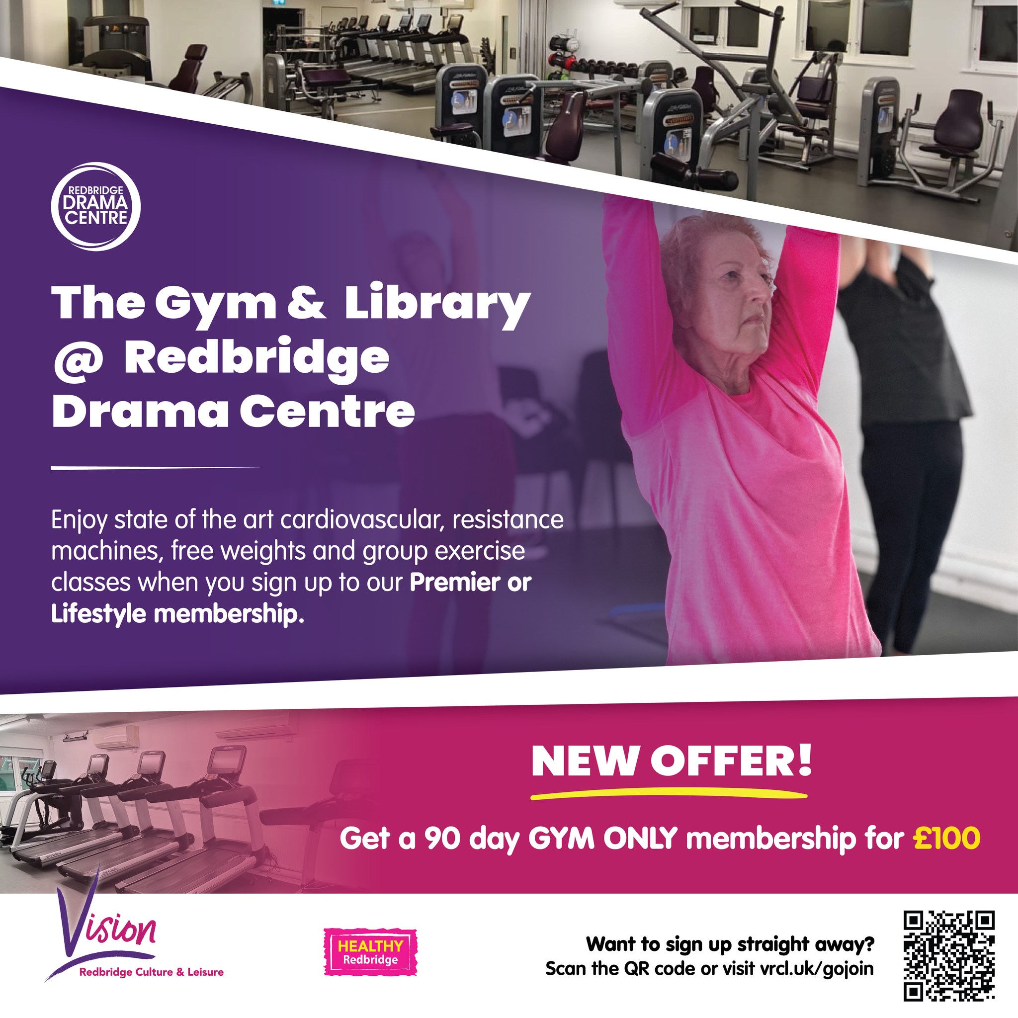 Vision - The Gym & Library at Redbridge Drama Centre is now open for ...