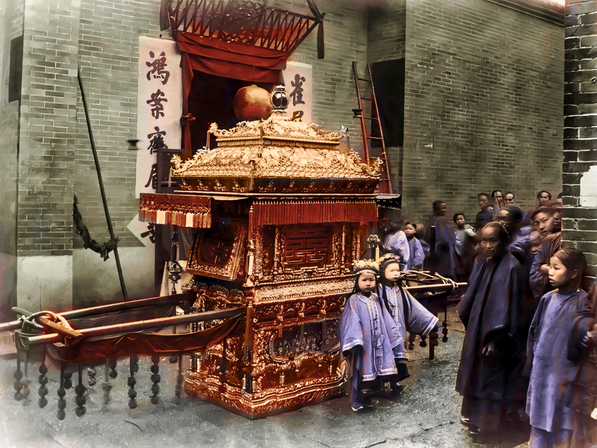 Colorized photos of old Beijing in late 19th century. #oldchina