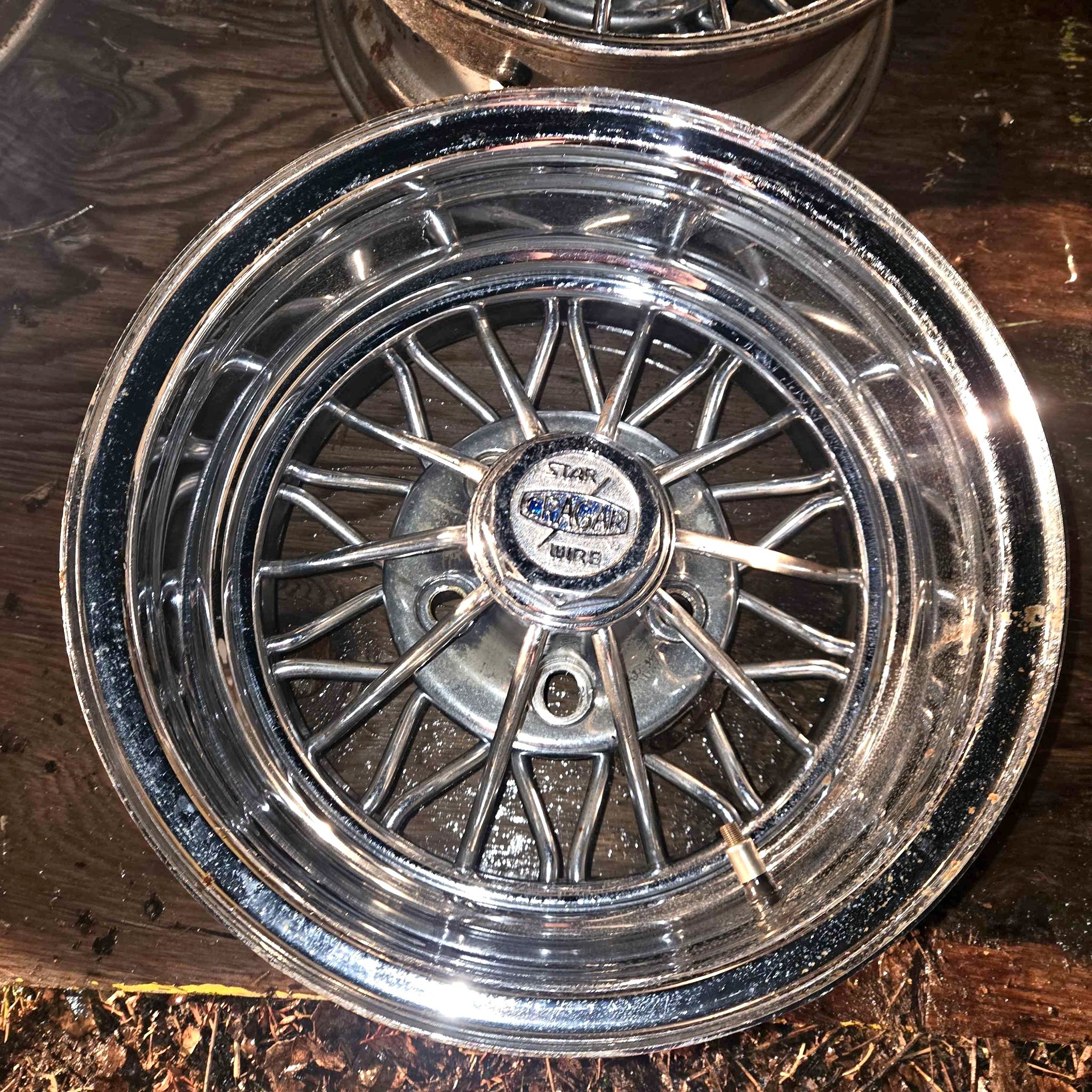 Cragar Star Wire Wheels( 2 rims ) Reverse - Car Wheels, Tires & Parts ...