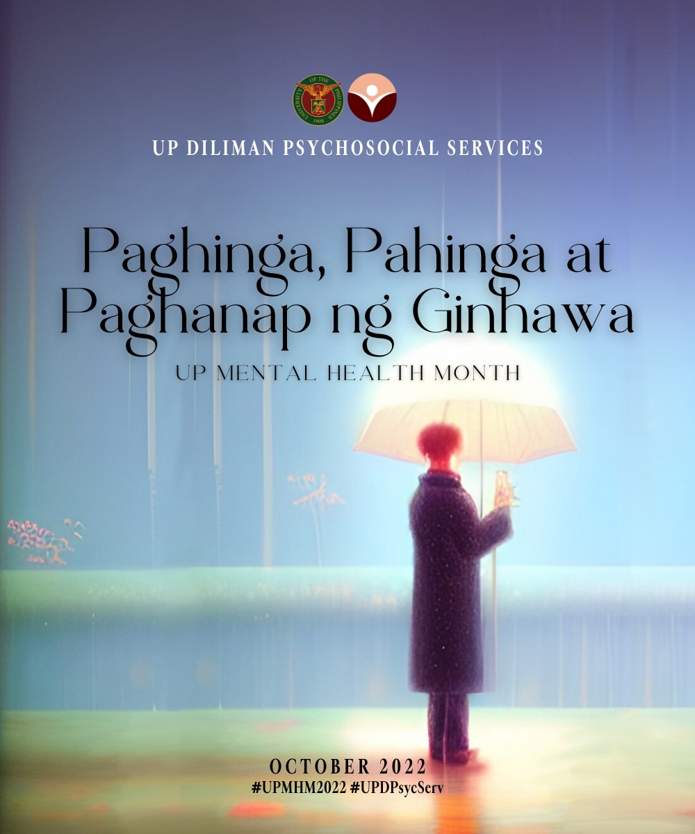 UP Diliman - Sa pagdiriwang ng UP Mental Health Month...