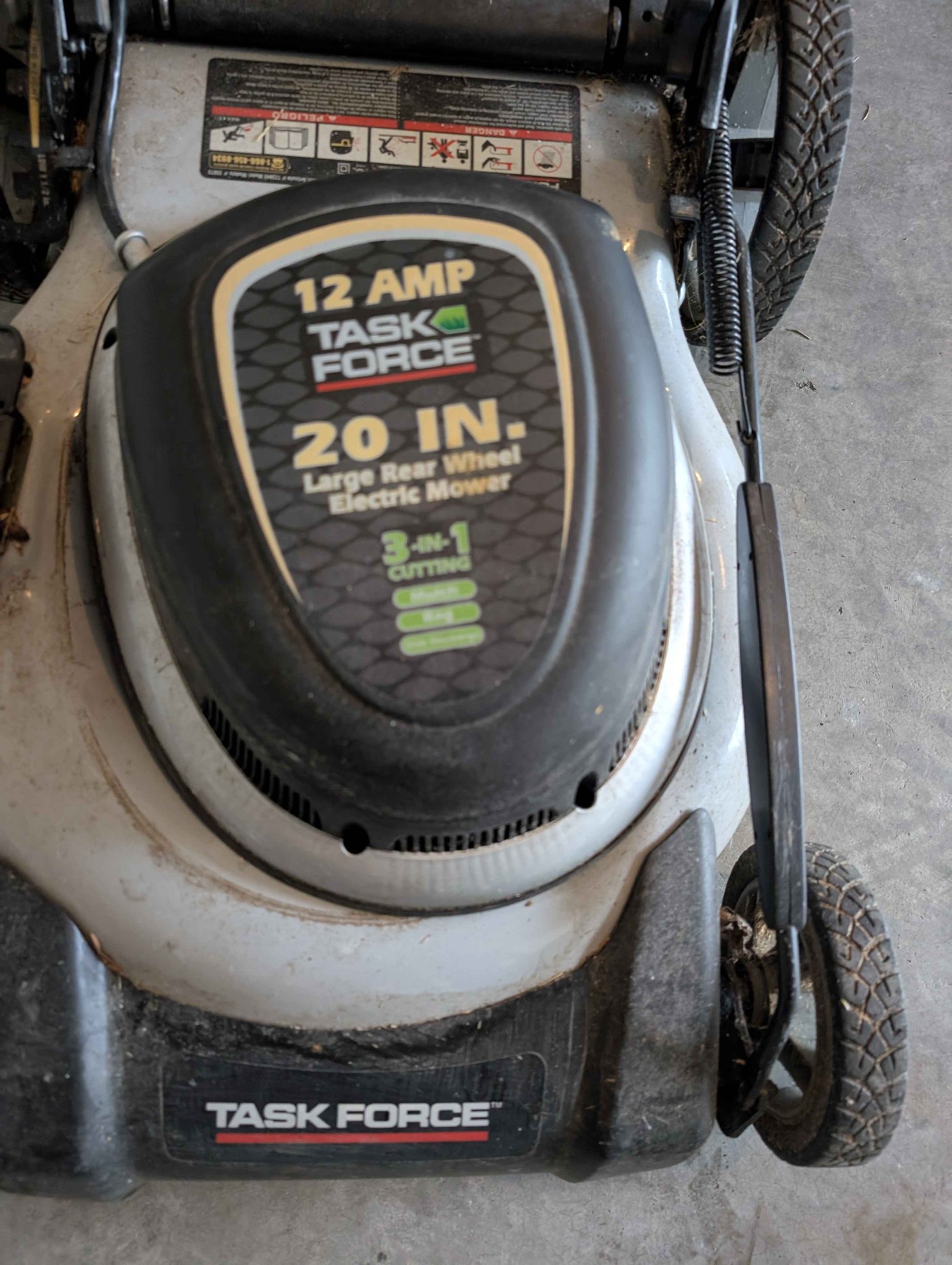 Task Force 20 inch 12 Amp Electric Mower - Lawn Mowers - Redmond ...